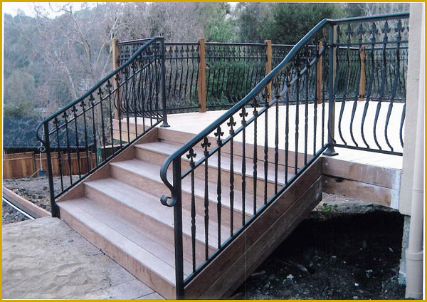 Ornamental Wrought Iron Railing - Riverside, CA